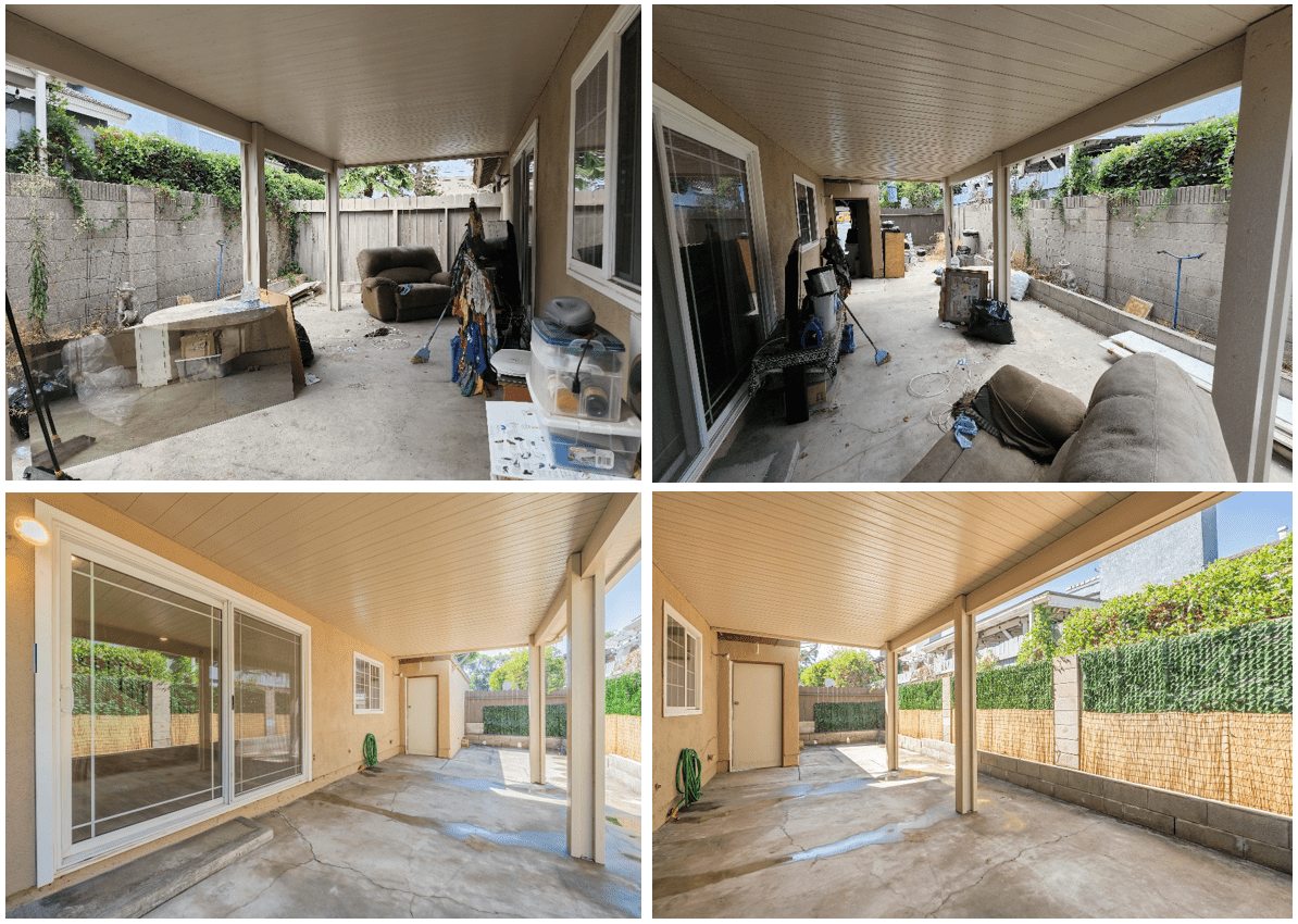 Stanton renovation covered patio before renovation